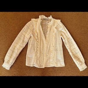 Zara White Button Down Shirt